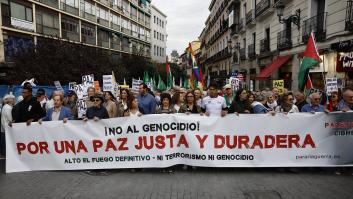 Cientos de personas se manifiestan en Madrid por una paz "justa y duradera" en Palestina