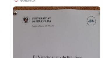 Se monta un gran revuelo con el cartel que han colgado en la facultad de Educación de la Universidad de Granada