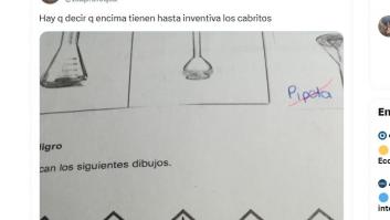 Tienen que adivinar estos símbolos y la respuesta de un alumno a uno de ellos es de dibujos animados