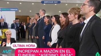 Cristina Pardo reacciona a los insultos a Mazón durante el funeral de Estado y hace esta comparación con los reyes
