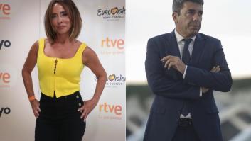 María Patiño verbaliza una atronadora frase por lo que ve hacer a Mazón al terminar el funeral de Estado