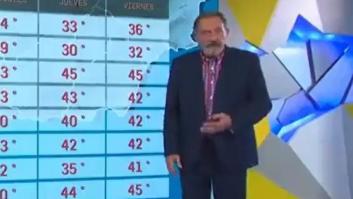 El presentador del tiempo Carlos Almansa se jubila y rescatan su parte del tiempo menos optimista