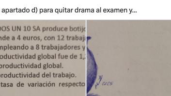 Un profesor pone una pregunta "para quitar drama al examen" y se lleva de respuesta una obra de arte de un alumno