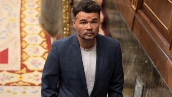 Rufián describe con tres palabras la dimisión de Mazón y se queja de lo que ha dicho en solo cinco segundos