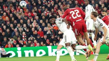 Champions: el Real Madrid cae 1-0 en Anfield y el Atleti vence 3-1 al Saint-Gilloise