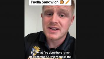 Un británico se hace un bocadillo de paella y los españoles reaccionan en masa, pero no como se espera
