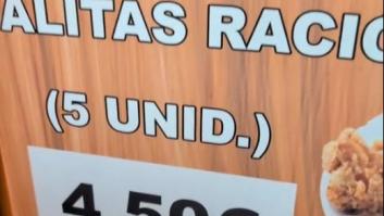 Lo que ve en un cartel de un kebab de Alicante le hace reaccionar al instante: "Esta es la verdadera inflación"