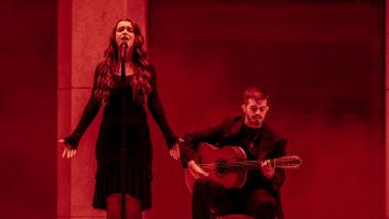 Amaia en el concierto por el 40º aniversario de Apple.
