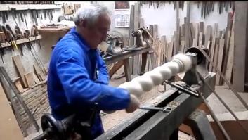 Luis, 69 años, de los pocos torneros que quedan: "No puedes cobrar lo que vale tu trabajo, imposible, no me comprarían nada"