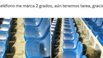 Una voluntaria comparte una foto de las gradas tras un partido de fútbol y mete un golazo con su reflexión