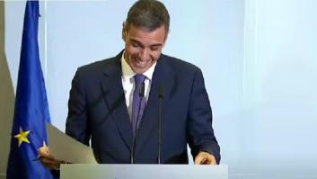 Le preguntan "también" por el fiscal general y a Pedro Sánchez le da la risa cuando escucha al periodista
