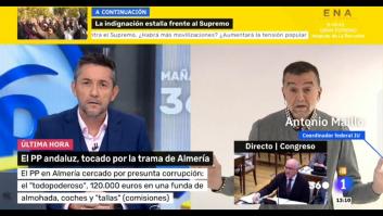Encontronazo entre Javier Ruiz y Antonio Maíllo en TVE: "Me ha insultado"