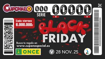 Premios del Cuponazo Black Friday de la ONCE 2025