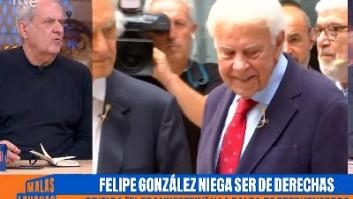 Felipe González niega ser de derechas y Javier Aroca le hace un recordatorio sublime