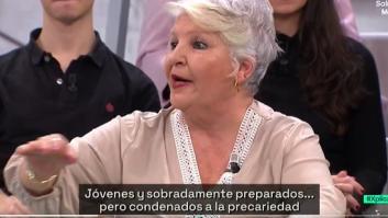 Siciliana Elbar, pensionista, lanza este augurio a los jóvenes que asusta: "Os van a barrer como escobas"