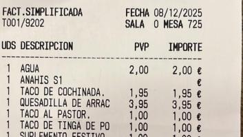 Va a comer a un restaurante el 8 de diciembre y ve un cobro en su cuenta que puede cambiar la hostelería en España tal y como se conoce