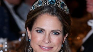 Magdalena de Suecia con la tiara Kokoshnik de aguamarinas en los Premios Nobel 2025