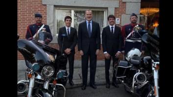 Marc Márquez ve las motos reales y suelta un comentario totalmente espontaneo delante de Felipe VI