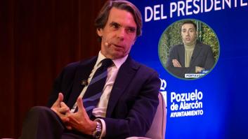 Aznar dice que en España "no es tiempo para cobardes": Emilio Delgado arrasa con la réplica del día