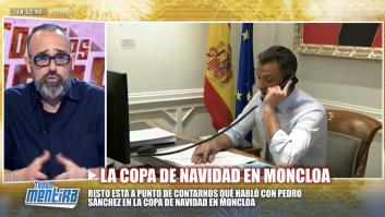Risto Mejide revela la frase que le dijo Sánchez en la copa de Navidad de Moncloa: "Después me miró y se fue"