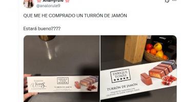 Compra turrón de jamón, lo prueba y comparte su veredicto: "Nos hemos quedado con unas caras al probarlo..."