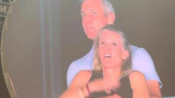 Imagen de la 'kiss-cam' viral de Coldplay.