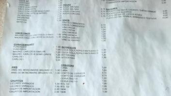 Más de uno querrá viajar al pasado al ver los precios de esta carta de un bar de Galicia hace 10 años: "Qué locura"