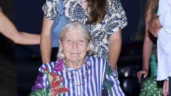 Tatiana Radziwill y la Princesa Heredera Leonor de España llegan al restaurante Mia el 4 de agosto de 2024 en Palma de Mallorca, España. (Foto de Carlos Álvarez/Getty Images)