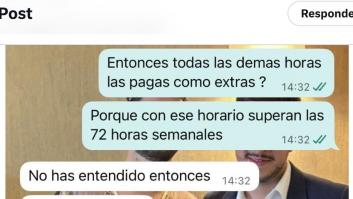 Un camarero pregunta qué pasa con las horas extra: lo que el dueño del bar se atreve a dejar por escrito es FLI-PAN-TE