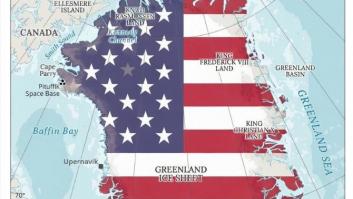 Groenlandia, en el punto de mira: la mujer del asesor de seguridad nacional de Donald Trump publica una foto del territorio con la bandera de EEUU