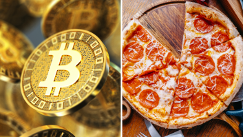 Pizza y bitcoin.