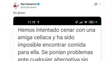 Se queja de un restaurante por no asegurar comida sin gluten: la respuesta del dueño es para apuntar y llevarla bien memorizada
