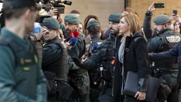 La exconsellera de Justicia e Interior, Salomé Pradas, a su lleada al juzgado de Catarroja