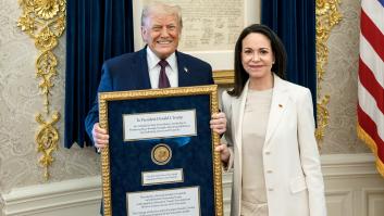 María Corina Machado ofrece su medalla del Nobel de la Paz a Trump por su "compromiso por la libertad" de Venezuela