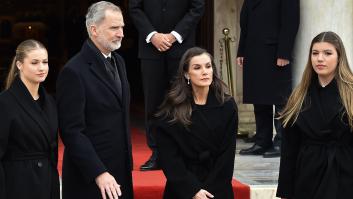 El gesto de los reyes Felipe y Letizia, la princesa Leonor y la infanta Sofía en el funeral de Irene de Grecia que otros 'royals' no tuvieron