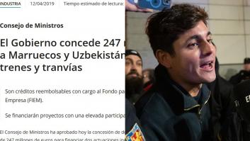 Qué hay de verdad sobre los 247 millones que el gobierno de Sánchez dio a Marruecos para "mejoras en trenes y tranvías"