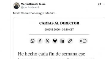 La carta al director de 'El País' de una mujer que hace cada fin de semana el trayecto del tren accidentado en Adamuz