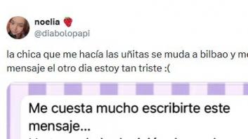 Le manda este mensaje a una clienta para despedirse al mudarse de Burgos a Bilbao y arrasa: es de lo más agradecido que se ha visto