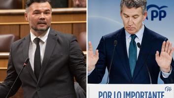 Feijóo dice que la regularización de migrantes se usa para "desviar la atención" del accidente de Adamuz: a Rufián le basta una imagen para ser la respuesta del día