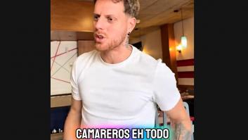 Un camarero sirve en bandeja el debate al dirigirse a los hosteleros explotadores y a quienes aceptan esos trabajos