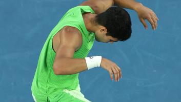 Alcaraz celebra el pase a la final en el Open de Australia haciendo esta pose: no es casual y ha desatado la locura