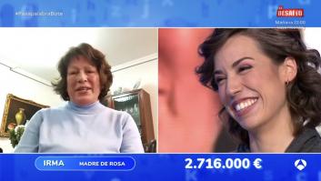 Este momento entre Rosa y su madre justo después de ganar el bote de 'Pasapalabra' pasa ya a ser historia de la televisión