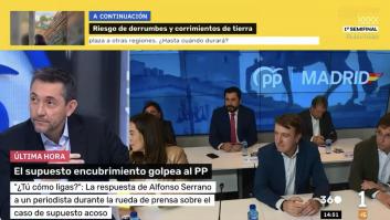 La cara de Javier Ruiz tras el "¿tú cómo ligas?" de Alfonso Serrano lo dice todo: a veces no hace falta decir mucho más