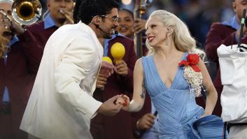 Bad Bunny y Lady Gaga, durante la Super Bowl