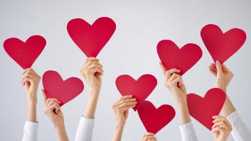 Corazones de San Valentín.