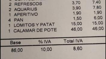 El camarero le recomienda un plato fuera de carta y cuando llega el ticket se lleva la sorpresa de su vida