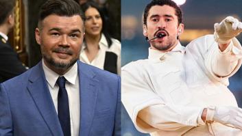 "Voy a tener más votos que estando en Esquerra": Polònia da en el clavo con Rufián y su frente de izquierdas a lo Bad Bunny