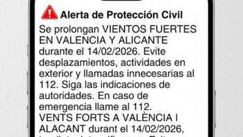 La Generalitat Valenciana lanza un Es-Alert ante los fuertes vientos de este sábado