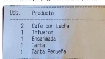 Pagan un pastón por un café y se abre el debate: "Nos parece que preguntar el precio de las consumiciones es de pobres"