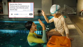 Una alumna de 10 años le manda un enternecedor audio a su profesora de natación que dice mucho del trabajo que ha hecho con ella
